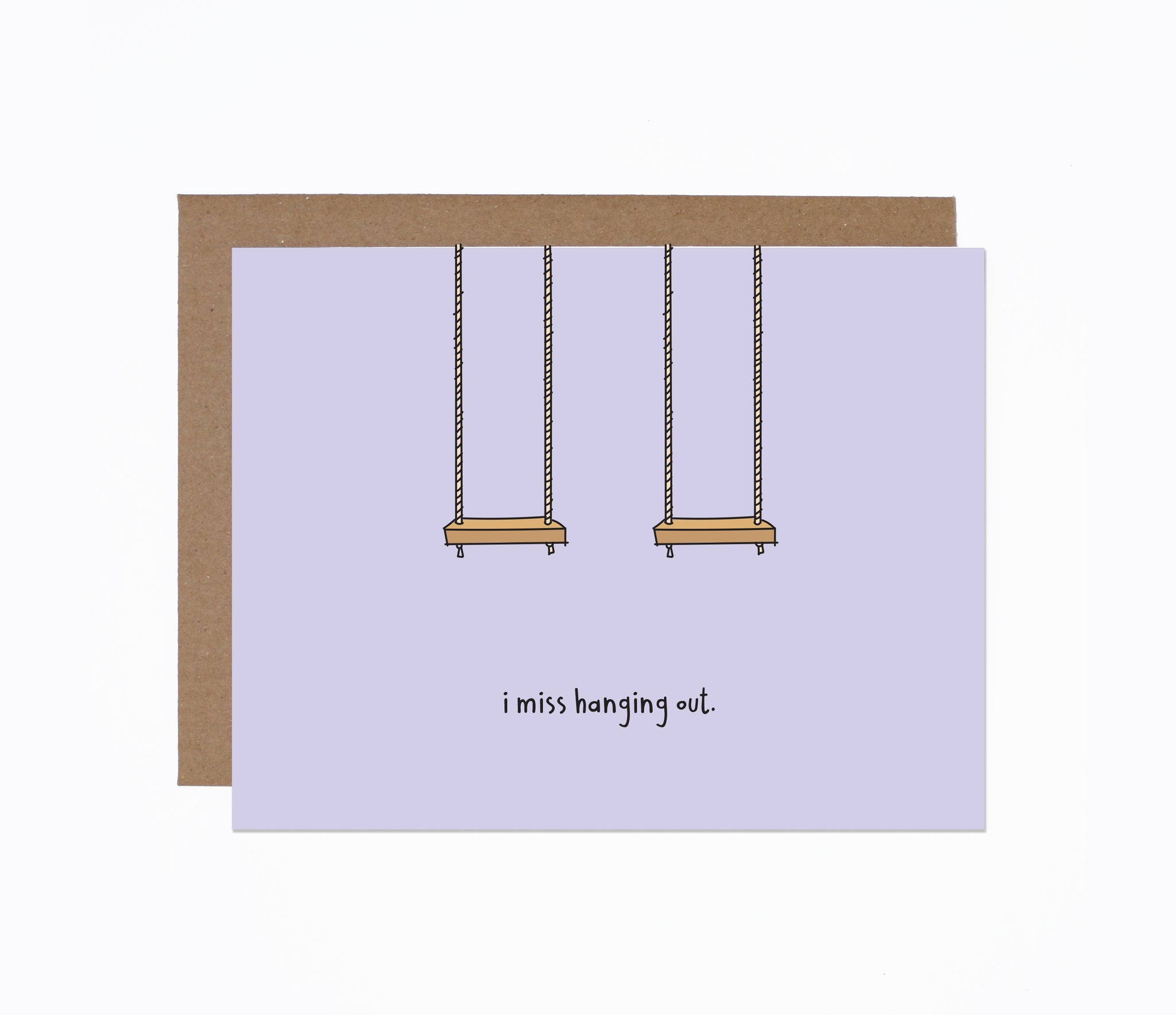 WS I Miss hanging Out card (bundle of 6)