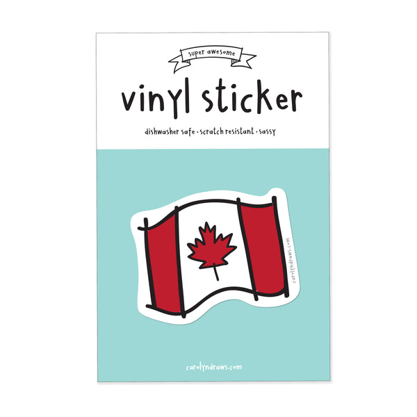 Canada Flag vinyl sticker