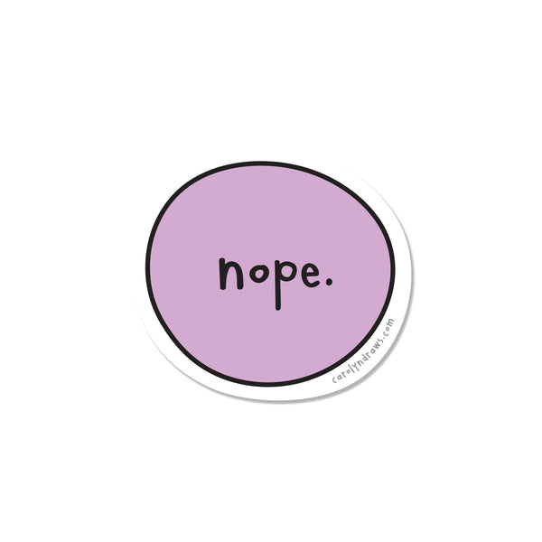 WS "Nope." Vinyl Sticker