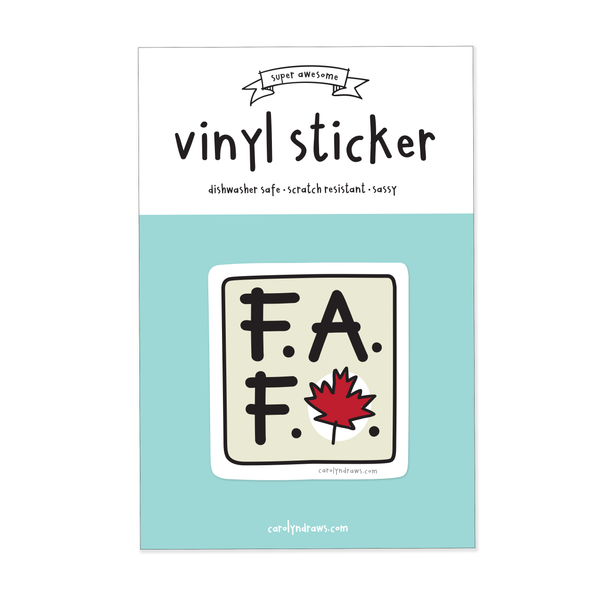 FAFO Canada vinyl sticker