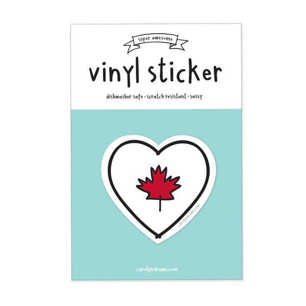 Canada Heart vinyl sticker