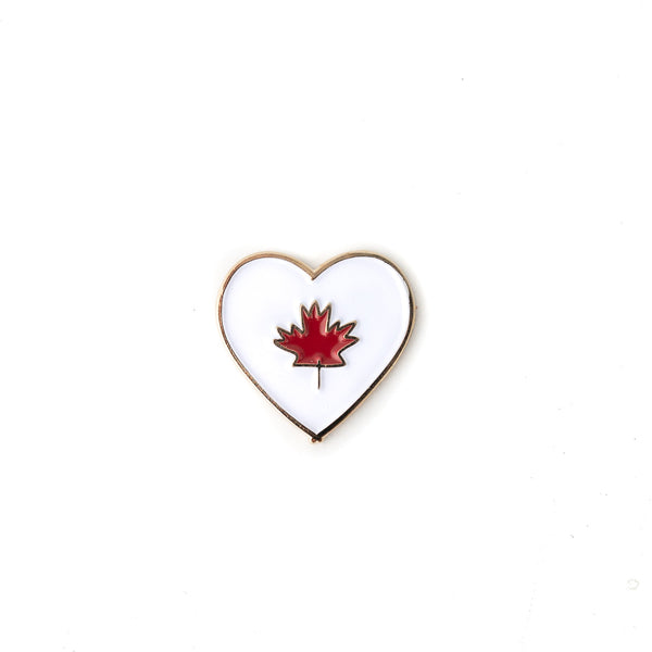 WS Canada Heart enamel pin